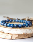 Blue Apatite Healing Crystal - Mala Bracelet DesignsbyNatureGems