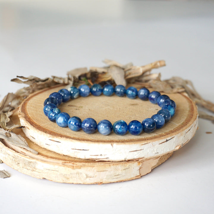 Blue Apatite Healing Crystal - Mala Bracelet DesignsbyNatureGems