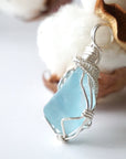 Blue Topaz Pendant - Sterling Silver Designs by Nature Gems