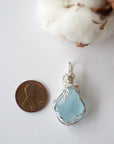 Blue Topaz Pendant - Sterling Silver Designs by Nature Gems