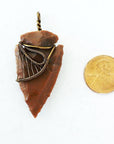 Brown Jasper Arrowhead Necklace DesignsbyNatureGems