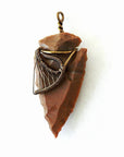 Brown Jasper Arrowhead Necklace DesignsbyNatureGems