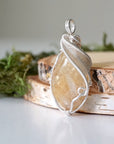 Citrine Pendant Necklace in Bright Silver Designs by Nature Gems