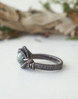 Emerald Antiqued Sterling Silver Ring Designs by Nature Gems