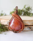 Fire Agate Crystal Necklace DesignsbyNatureGems