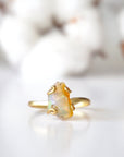 Fire Opal Adjustable Ring - 14k Gold Designs by Nature Gems