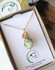 Fire Opal Necklace - With 14k Gold Filled Chain Designs by Nature Gems