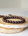 Garnet Healing Crystal - Mala Bracelet DesignsbyNatureGems