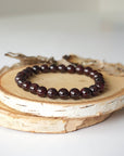 Garnet Healing Crystal - Mala Bracelet DesignsbyNatureGems