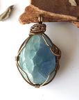 Green Fluorite Necklace - Antique Bronze Designs by Nature Gems