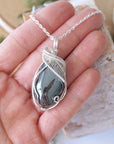 Hematite Crystal Pendant Necklace DesignsbyNatureGems