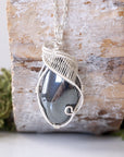 Hematite Crystal Pendant Necklace DesignsbyNatureGems