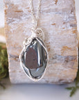 Hematite Crystal Pendant Necklace DesignsbyNatureGems