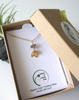 Herkimer Diamond Charm Necklace - 14K Gold-Filled DesignsbyNatureGems