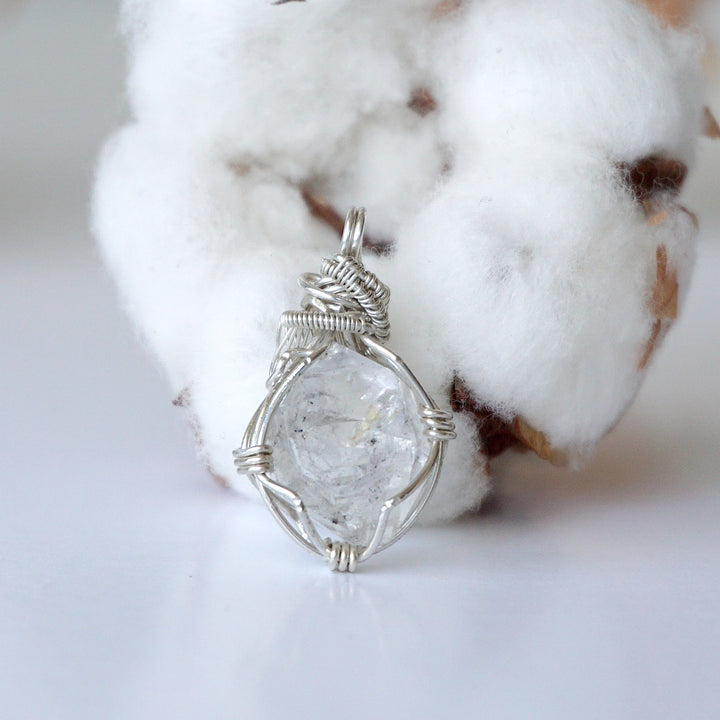 Herkimer Diamond Necklace - Add a Sterling Silver Chain DesignsbyNatureGems
