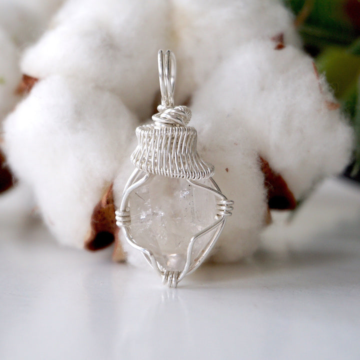 Herkimer Diamond Pendant - Sterling Silver Designs by Nature Gems