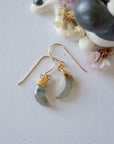 Labradorite 14K Gold Moon Earring Designs by Nature Gems