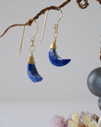 Lapis Lazuli 14K Gold Moon Earring Designs by Nature Gems