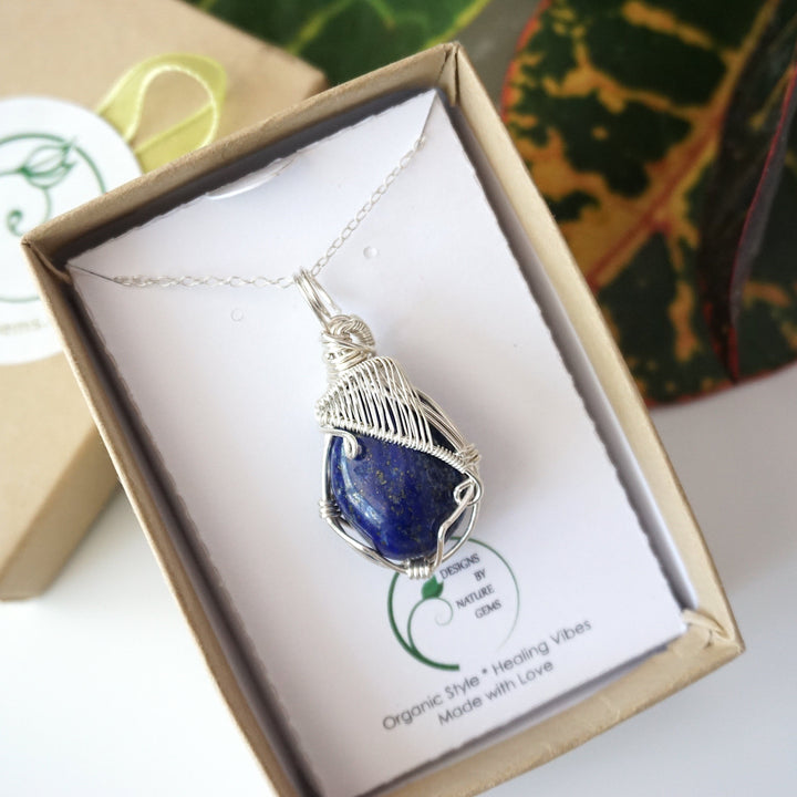 Lapis Lazuli Necklace - First Mother's Day Gift DesignsbyNatureGems