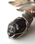 Men's Black Obsidian Apache Tears Crystal Necklace DesignsbyNatureGems