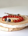 Men's Carnelion (Carnelian) Mala Bracelet DesignsbyNatureGems