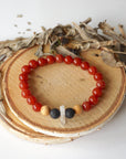 Men's Carnelion (Carnelian) Mala Bracelet DesignsbyNatureGems