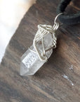 Men's Herkimer Diamond Pendant - Sterling Silver Designs by Nature Gems