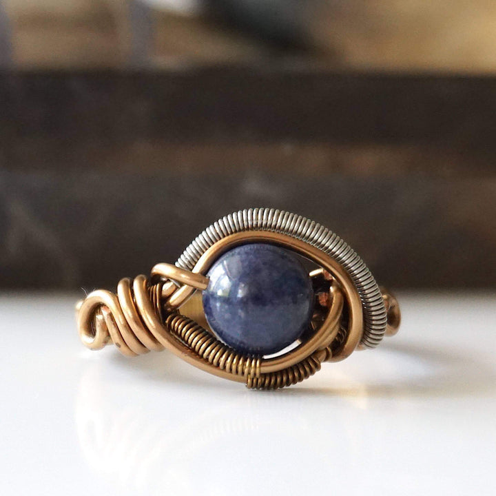 Natural Sapphire Ring - September Birthstone DesignsbyNatureGems