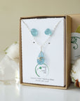 (NEW) Aquamarine Charm and Earrings Set Designs by Nature Gems