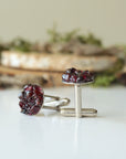 (NEW) Garnet Cufflinks Designs by Nature Gems