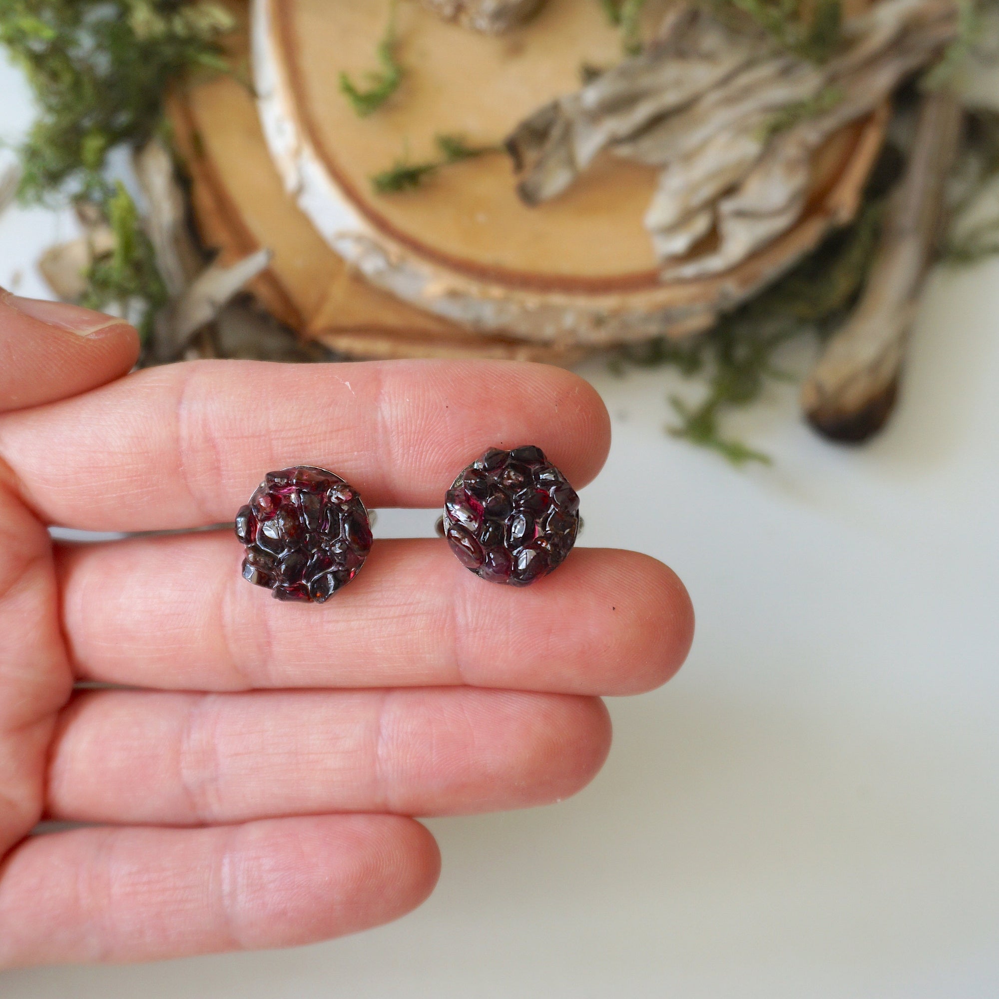 (NEW) Garnet Cufflinks Designs by Nature Gems