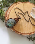 (New) Labradorite Necklace in Antique Bronze DesignsbyNatureGems