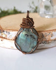 (New) Labradorite Necklace in Antique Bronze DesignsbyNatureGems