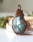 (New) Labradorite Necklace in Antique Bronze DesignsbyNatureGems