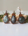 (New) Labradorite Necklace in Antique Bronze DesignsbyNatureGems