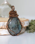 (New) Labradorite Necklace in Antique Bronze DesignsbyNatureGems