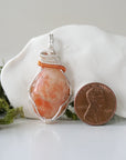 (NEW) Raw Sunstone Pendant - Necklace Designs by Nature Gems