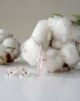 (NEW) Rose Quartz Charm and Earrings Set Designs by Nature Gems