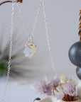 Opal Sterling Silver Huggie Charm Necklace Designs by Nature Gems