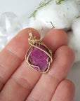 Pink Ruby Pendant 14k Gold Filled Designs by Nature Gems