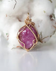 Pink Ruby Pendant 14k Gold Filled Designs by Nature Gems