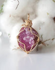 Pink Ruby Pendant 14k Gold Filled Designs by Nature Gems