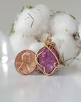 Pink Ruby Pendant 14k Gold Filled Designs by Nature Gems