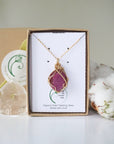 Pink Ruby Pendant 14k Gold Filled Designs by Nature Gems