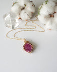 Pink Ruby Pendant 14k Gold Filled Designs by Nature Gems