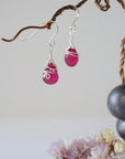 Pink Tourmaline Sterling Silver Drop Earring Designs by Nature Gems