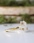 Rainbow Moonstone - Adjustable Ring 14k Gold Designs by Nature Gems