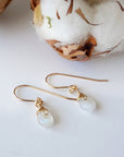 Rainbow Moonstone Drop Earrings - 14k Gold Filled Designs by Nature Gems