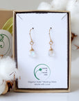 Rainbow Moonstone Drop Earrings - 14k Gold Filled Designs by Nature Gems