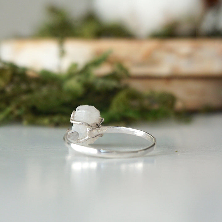 Rainbow Moonstone in Sterling Silver - Adjustable Ring Designs by Nature Gems